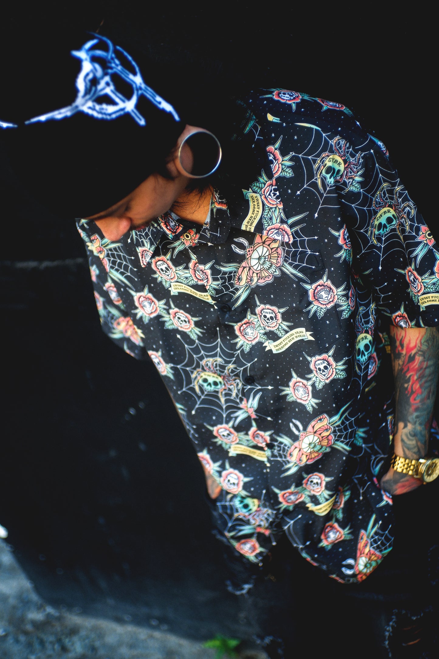 SKULLS & SPORES BUTTON DOWN POLO