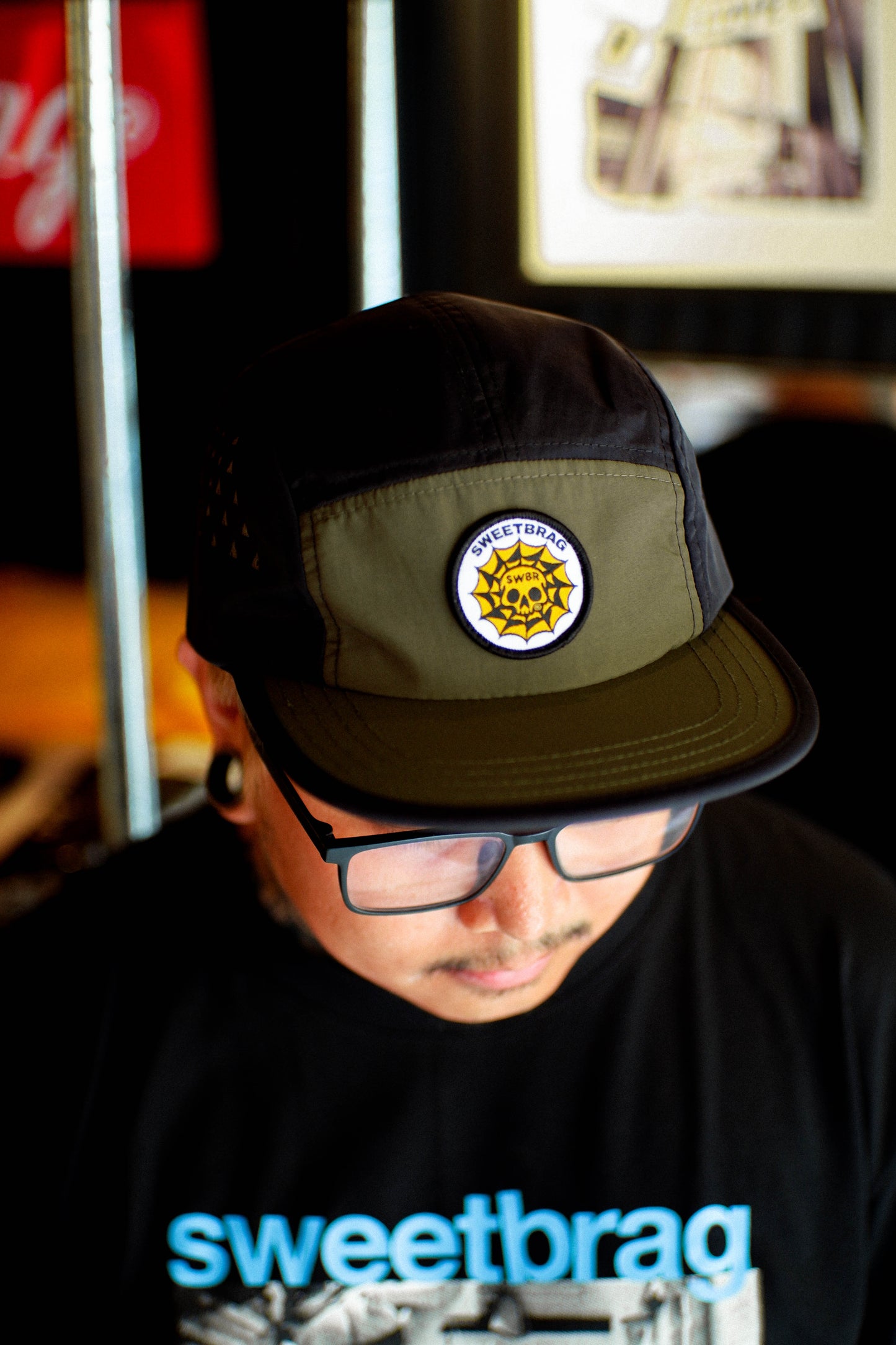 RUSH 5 PANEL CAP (OLIVE)