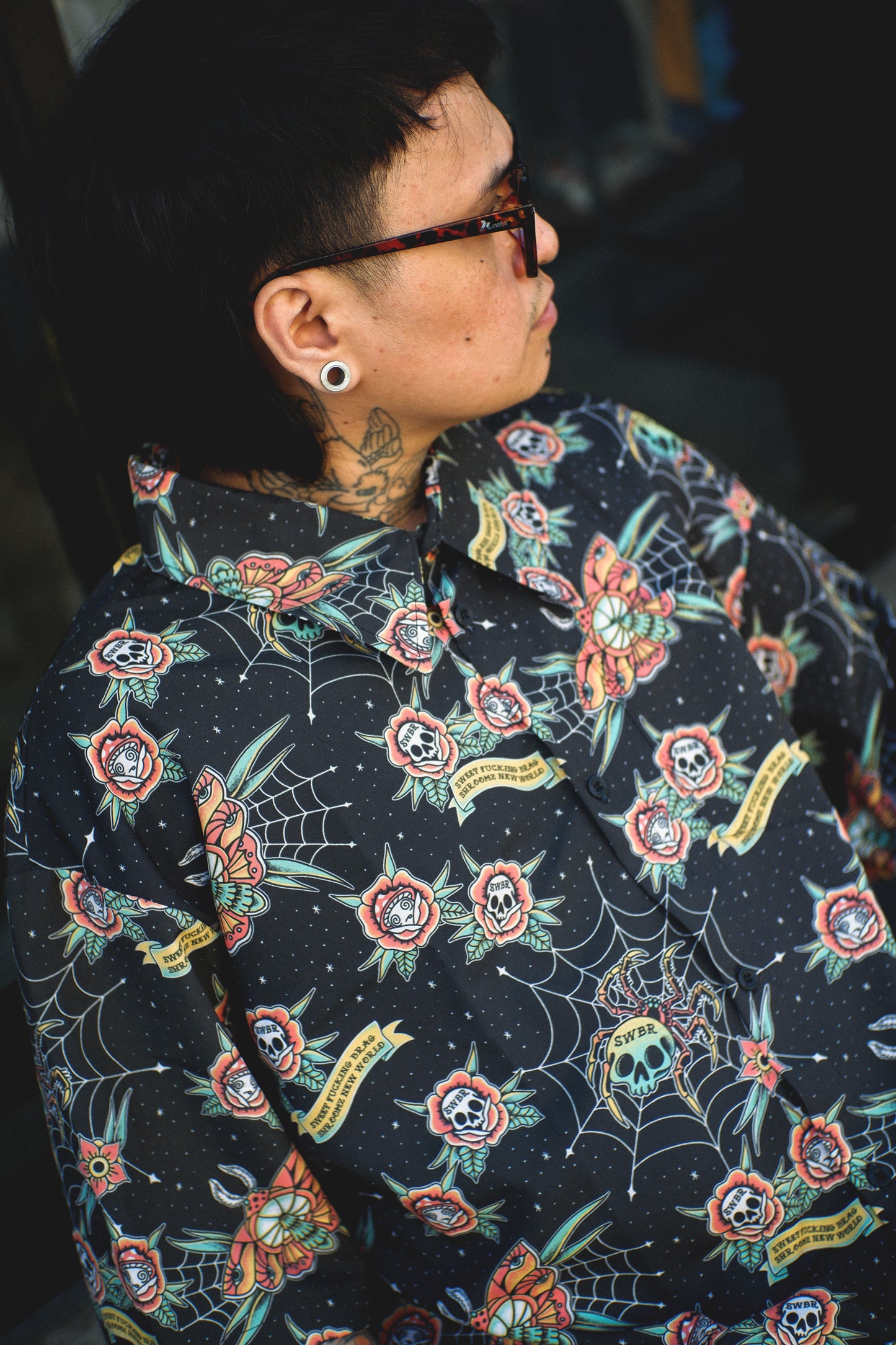 SKULLS & SPORES BUTTON DOWN POLO