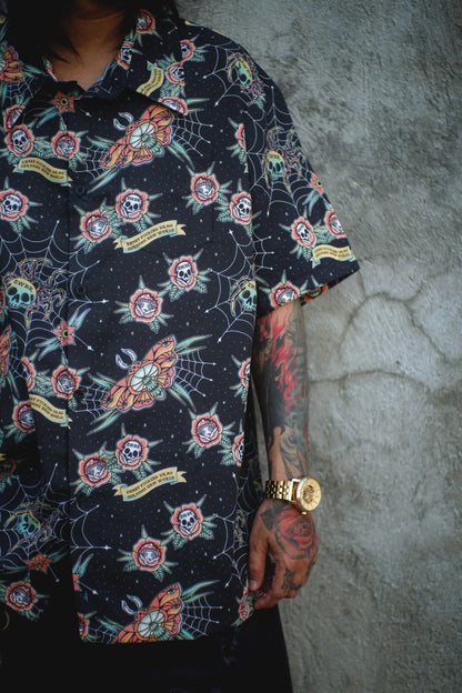 SKULLS & SPORES BUTTON DOWN POLO