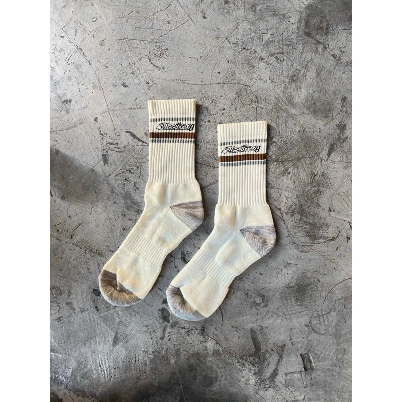 CARSON (CREAM) CREW SOCKS