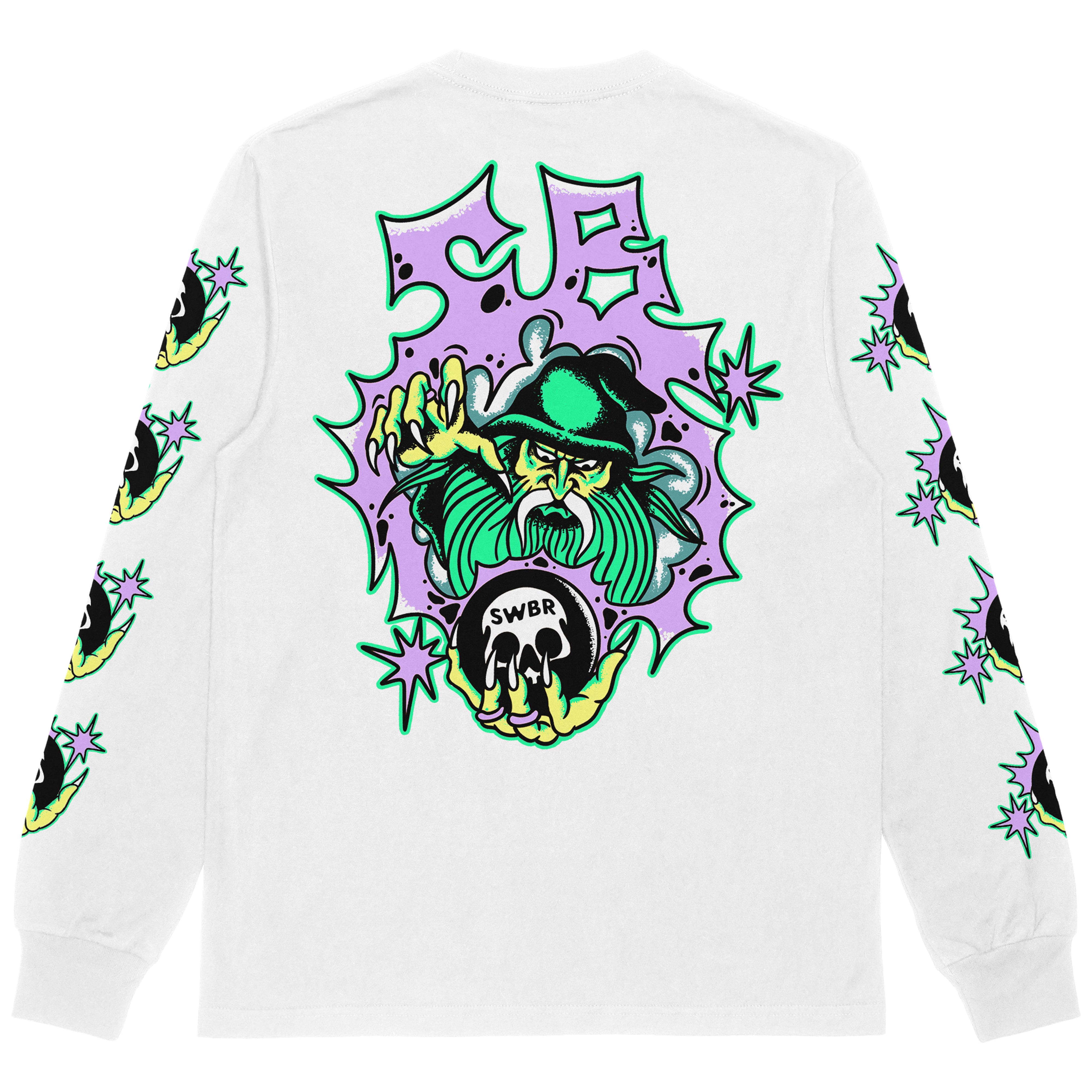 日本買付 93s Wizard Wear ウィードスカル ロンT メタリカ パスヘッド 